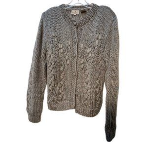 Vintage Jean Nicole Cardigan Button Down Gray Sweater